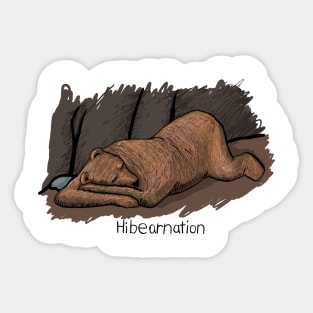 Hibearnation Sticker